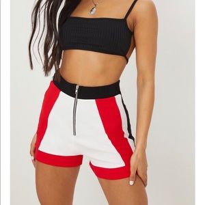 NWT PrettyLittleThing colorblock shorts